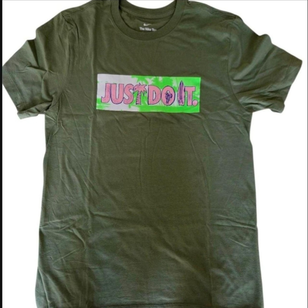 Nike Men's Olive 'Just Do It' Tee